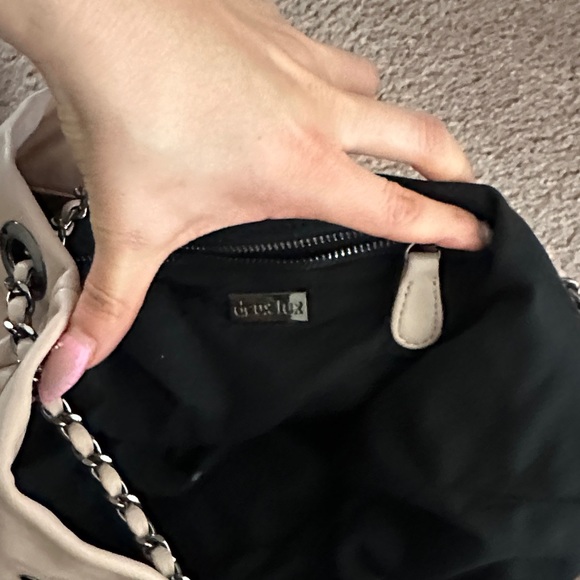 Deux Lux Tan and Black Studded Shoulder Bag - Picture 4 of 7